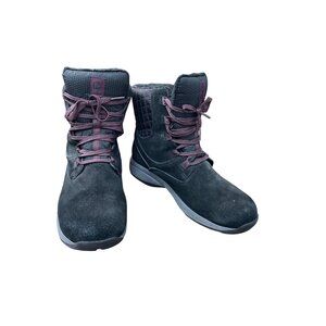 Merrell Black Womens Waterproof Insulated Suede Ankle Boots Size 10 SKU 9064